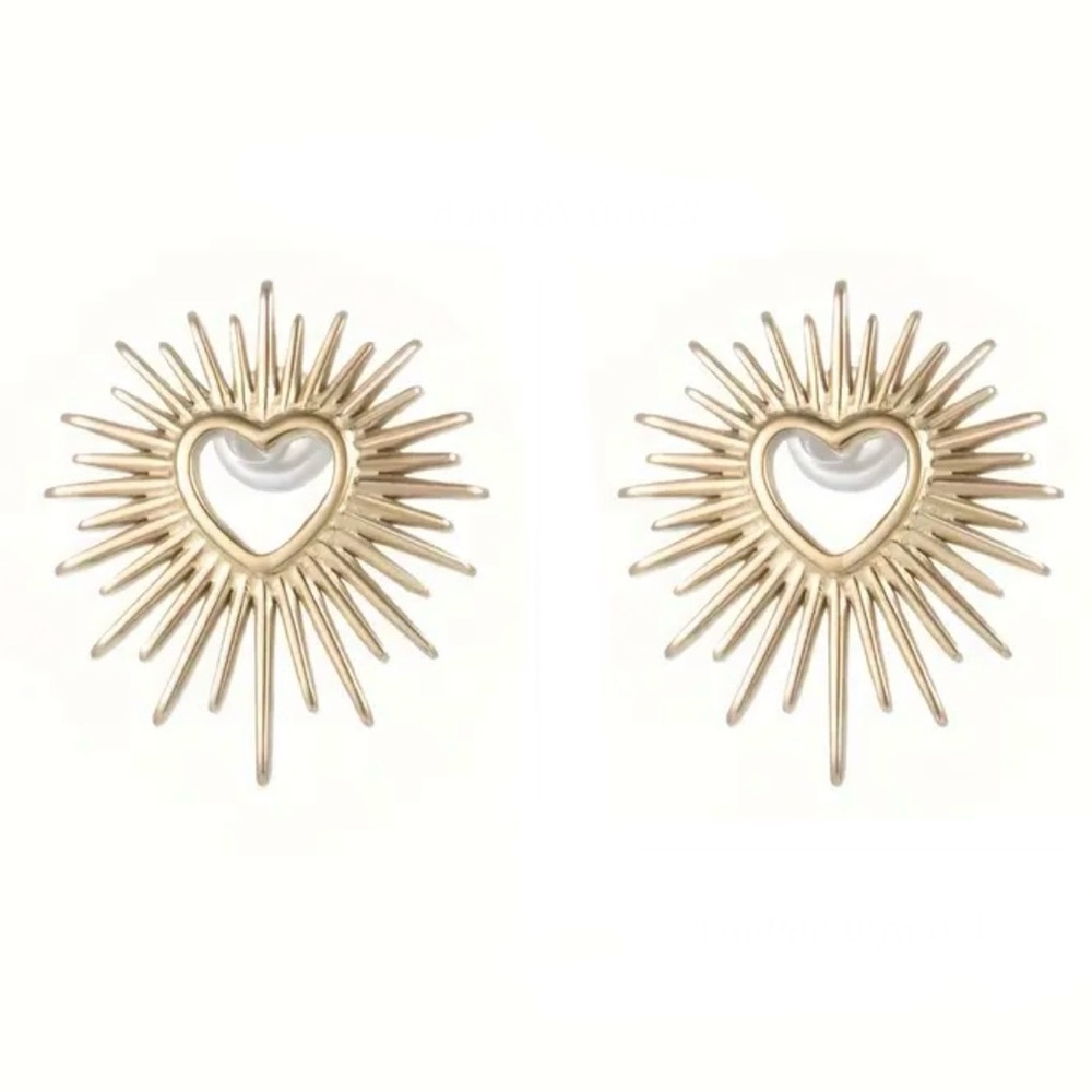 Radiant Sacred Heart~ of Jesus Immaculate Mary Burst Explode Catholic Steel Stud - Picture 10 of 16